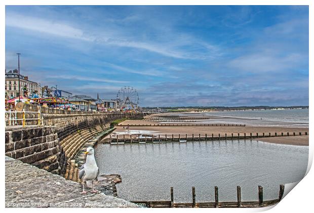 Bridlington's Coastal Charm Unveiled Print by Holly Burgess