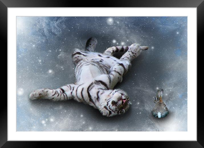 Fiona Floyd and the Freeze-Tiger canvas print Framed Mounted Print by Julie Hoddinott