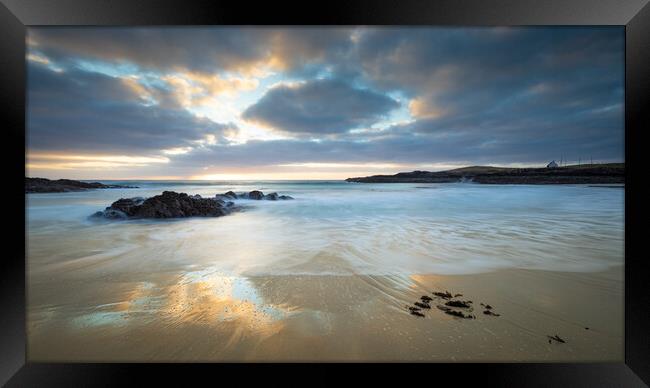 Sunset at Clachtoll Assynt Scottish Highlands Framed Print by Phil Durkin DPAGB BPE4