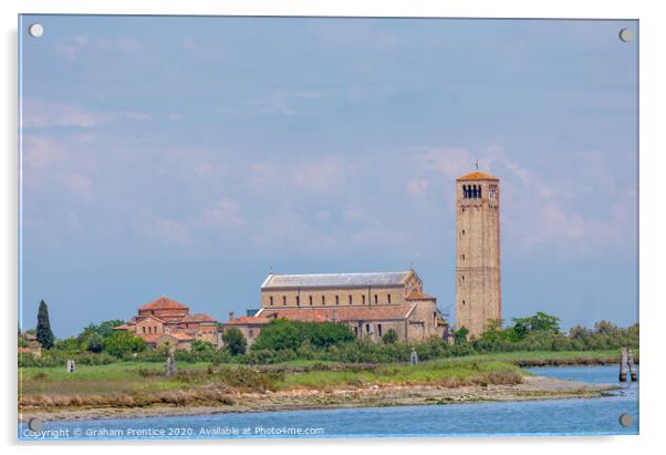 Torcello with the Cathedral of Santa Maria Assunta Acrylic by Graham Prentice