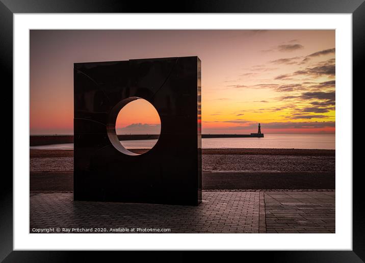 Roker Sunrise Framed Mounted Print by Ray Pritchard