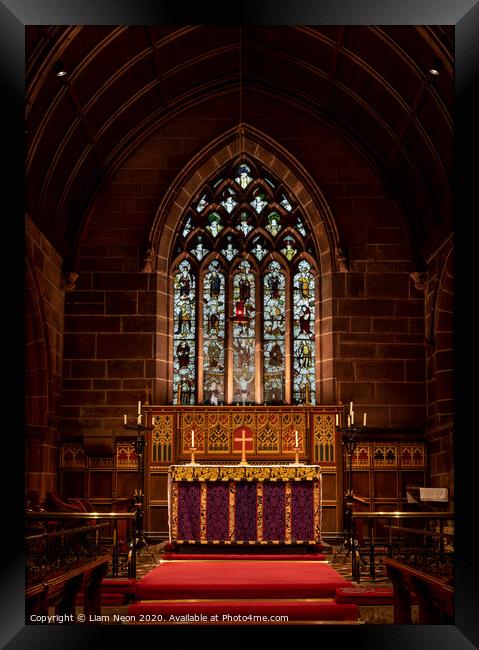 St Bridgets Altar Framed Print by Liam Neon