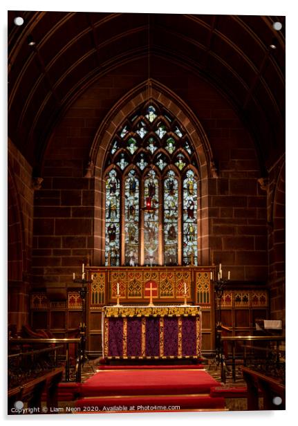 St Bridgets Altar Acrylic by Liam Neon