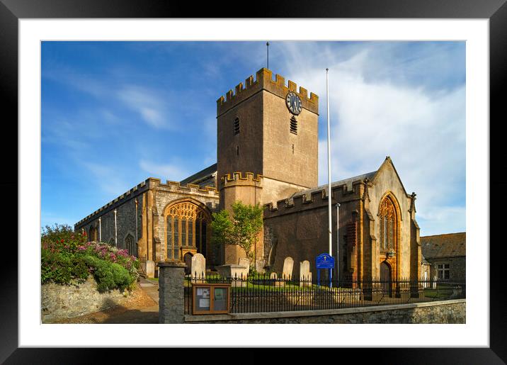 St Michael's Church,Lyme Regis Framed Mounted Print by Darren Galpin