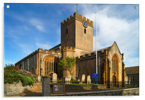 St Michael's Church,Lyme Regis Acrylic by Darren Galpin