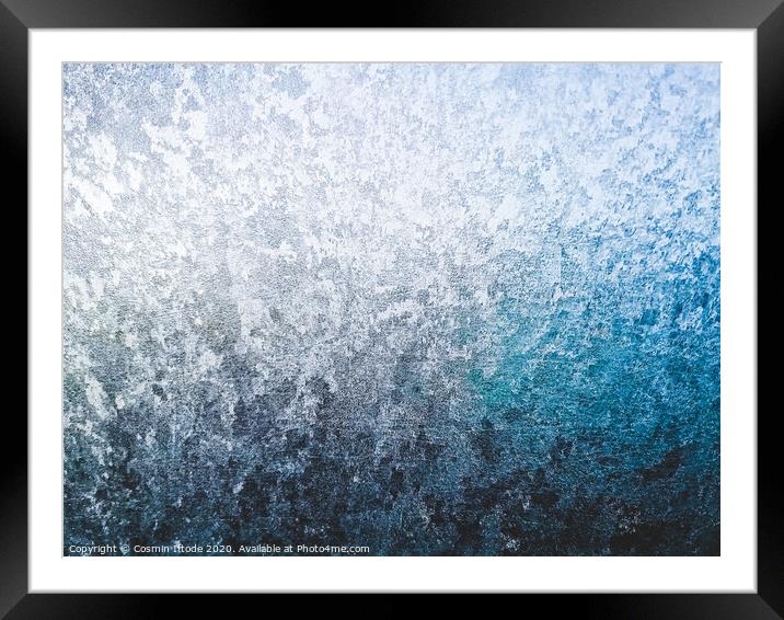 Frosty Car Window In a Cold Morning Framed Mounted Print by Cosmin Iftode