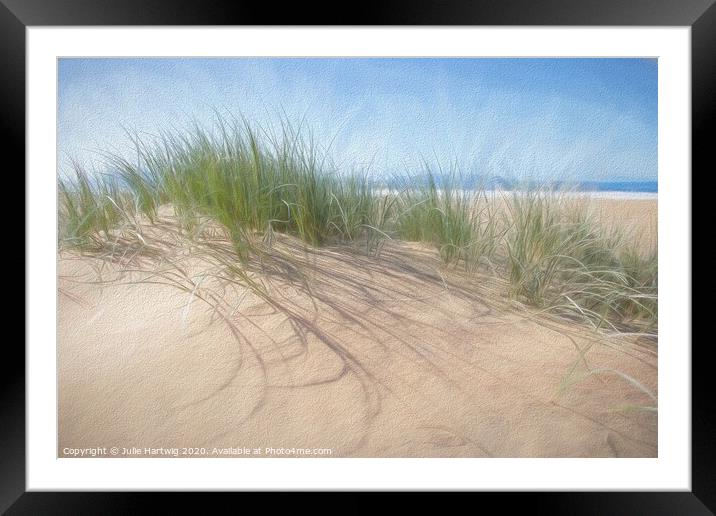 Dune Grass Framed Mounted Print by Julie Hartwig