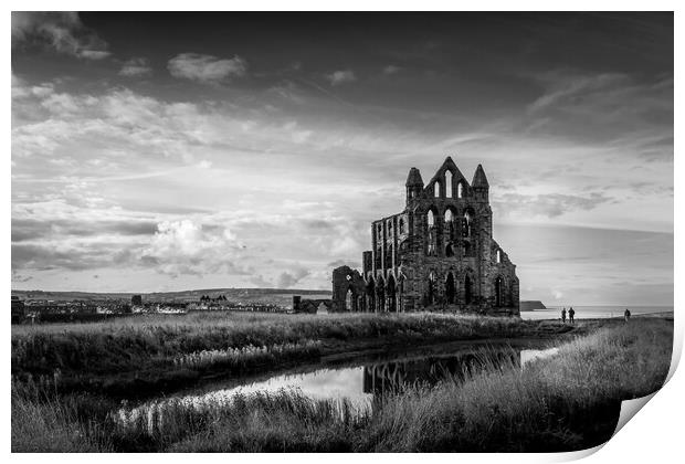Whitby abbey Print by chris smith
