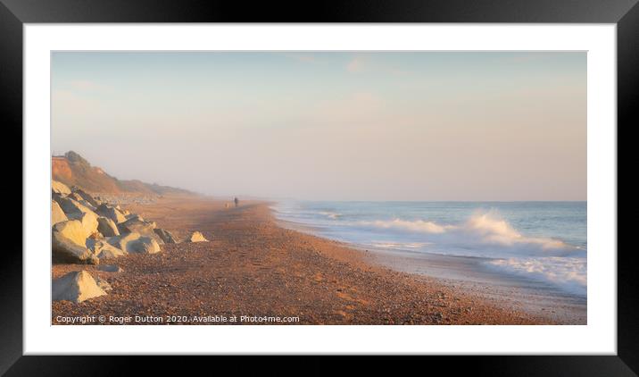 Serene Morning at California Beach, Norfolk Framed Mounted Print by Roger Dutton