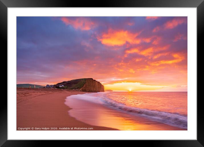 West Bay sunrise Framed Mounted Print by Gary Holpin