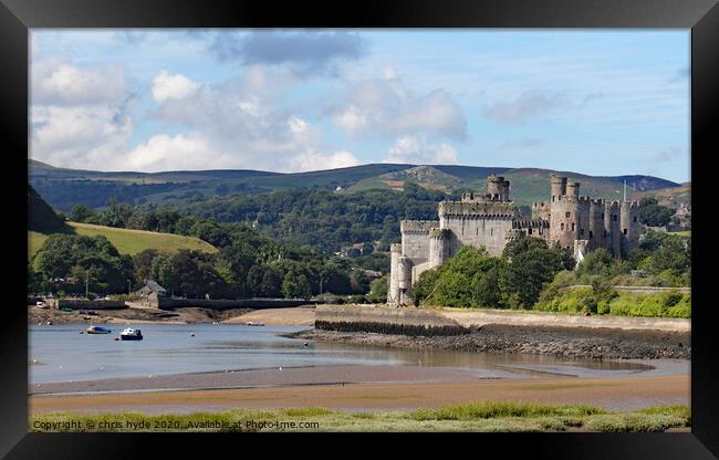 Conway Castle Framed Print by chris hyde