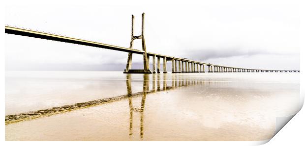 Vasco da Gama Bridge Print by DiFigiano Photography