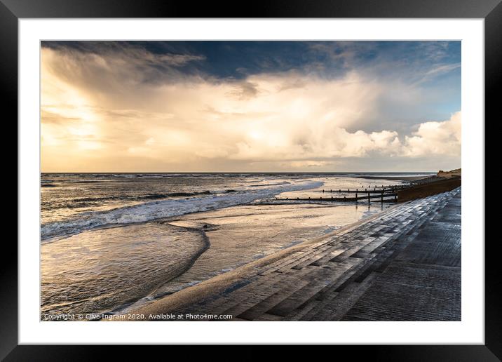 Barmouth seascape Framed Mounted Print by Clive Ingram