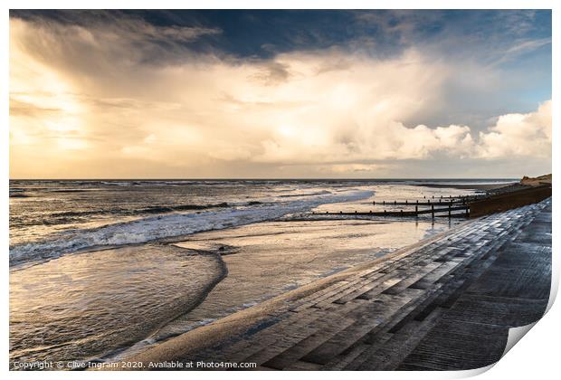 Barmouth seascape Print by Clive Ingram