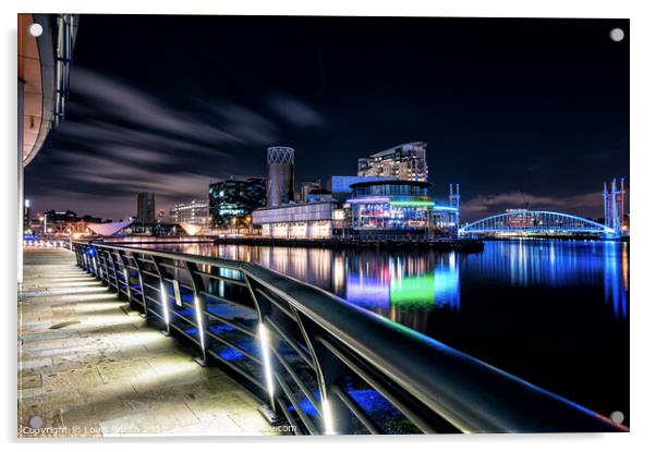 Salford Quays, Media City Acrylic by Louis Smith