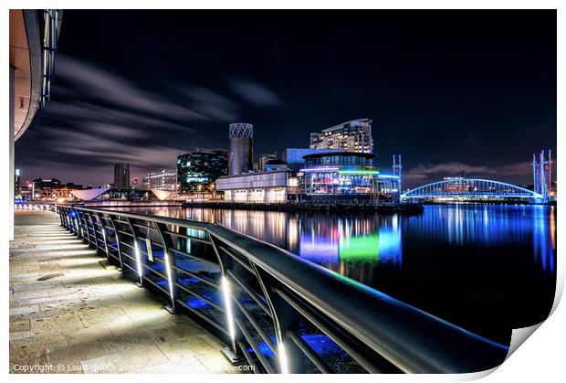 Salford Quays, Media City Print by Louis Smith