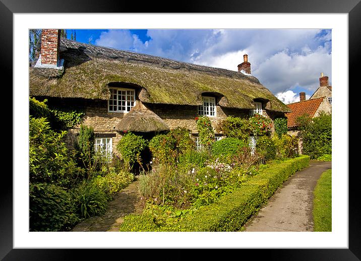 A Country Cottage Framed Mounted Print by Trevor Kersley RIP