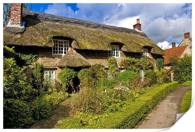 A Country Cottage Print by Trevor Kersley RIP