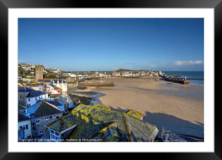St Ives Vista Framed Mounted Print by Rob Hawkins