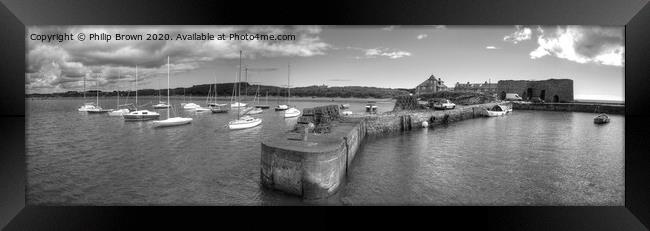 Beadnell Harbour, Northumbria Framed Print by Philip Brown