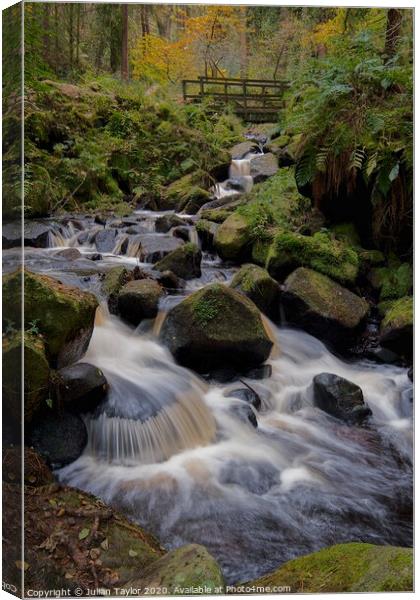 Wyming Brook, Peak District Canvas Print by Jules Taylor