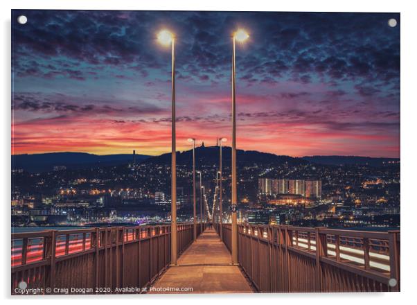 Dundee City - Scotland Acrylic by Craig Doogan