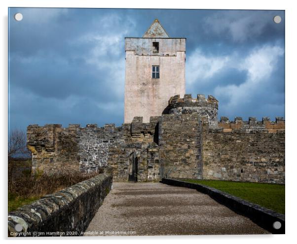 Doe Castle,Donegal, Ireland Acrylic by jim Hamilton