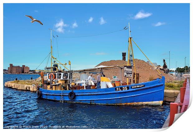 Local sales, Fish for Sale here Print by Frank Irwin