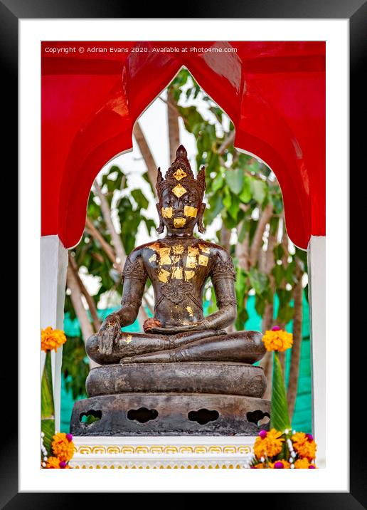 Buddha Bangkok Thailand Framed Mounted Print by Adrian Evans
