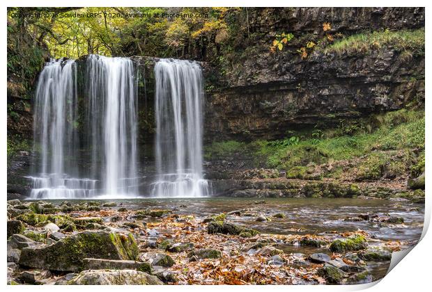 Sgwd Yr Eira Waterfall, Brecon Beacons Print by Jo Sowden
