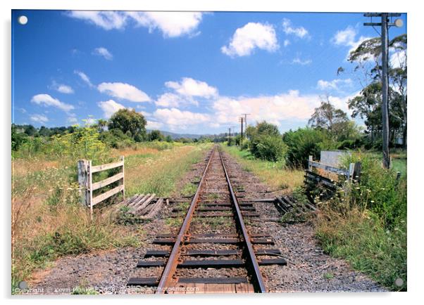 New Zealand Railway Line Acrylic by Kevin Plunkett