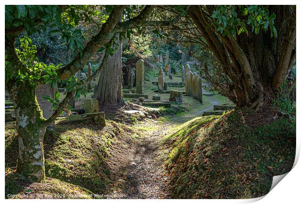 St Just's Church Cornwall Print by Jim Key