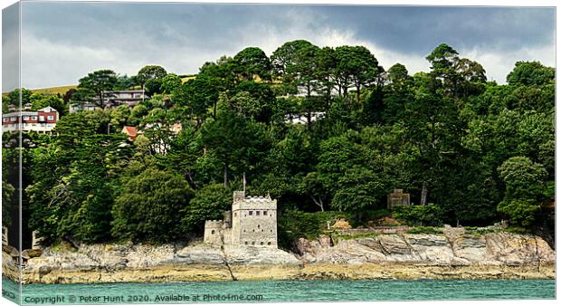 Kingswear Castle On The River Dart Canvas Print by Peter F Hunt