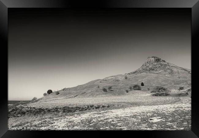The majestic Roseburry Topping Framed Print by Phill Thornton