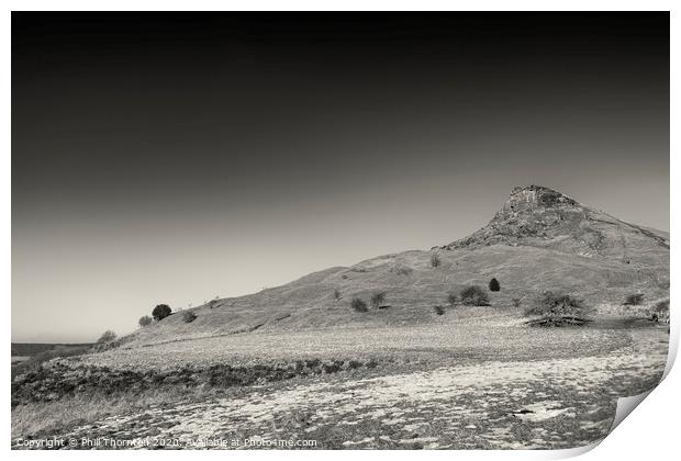 The majestic Roseburry Topping Print by Phill Thornton
