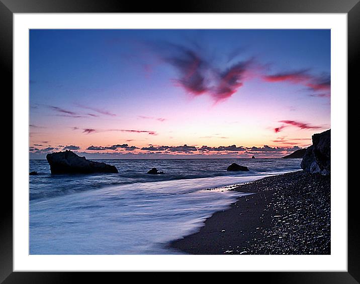 Butterfly Cloud Framed Mounted Print by Aj’s Images