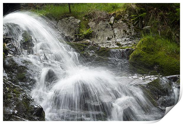 Water Spray Print by les tobin