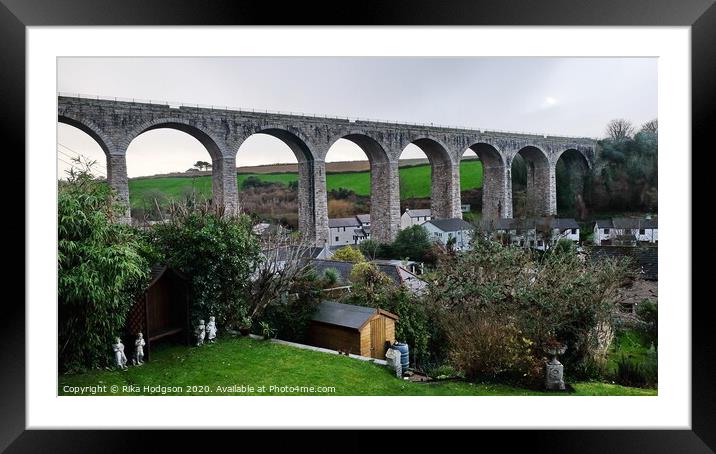 Viaduct, Angarrack, West Cornwall Framed Mounted Print by Rika Hodgson