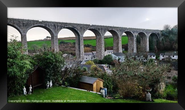 Viaduct, Angarrack, West Cornwall Framed Print by Rika Hodgson