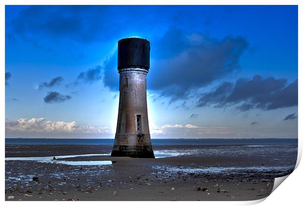 Morning on the Estuary Print by Trevor Kersley RIP