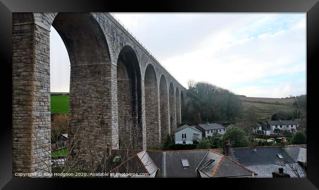 Viaduct, Angarrack, West Cornwall  Framed Print by Rika Hodgson