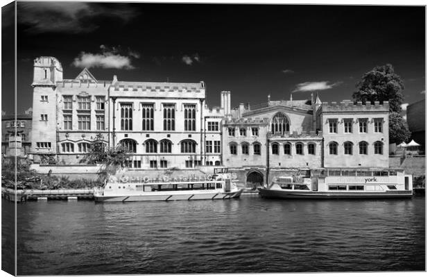 York Guildhall & River Ouse    Canvas Print by Darren Galpin
