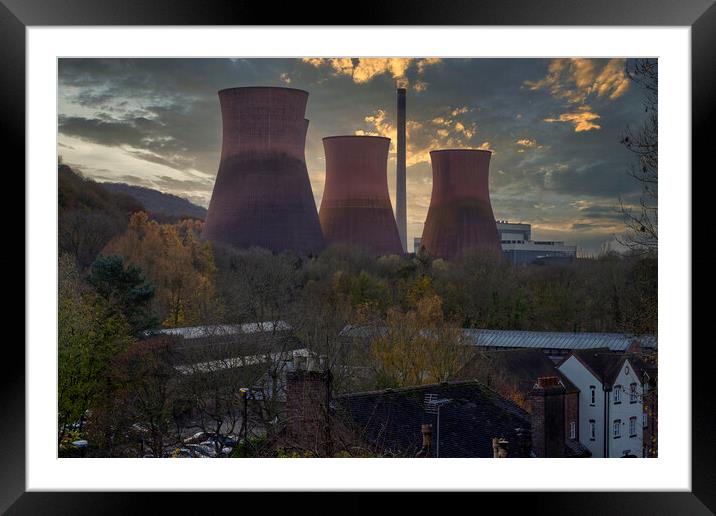 Ironbridge Power Station Framed Mounted Print by simon alun hark