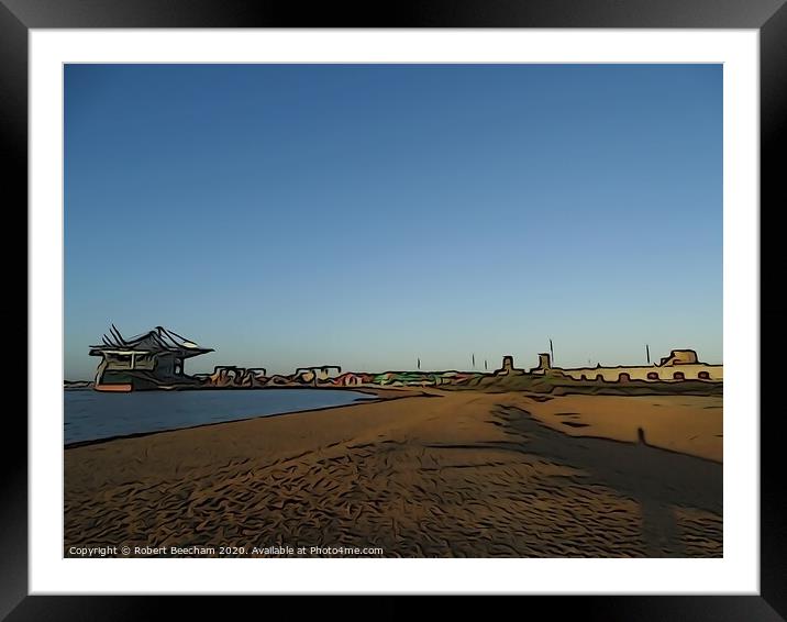Felixstowe Port and Veiwing point  Framed Mounted Print by Robert Beecham