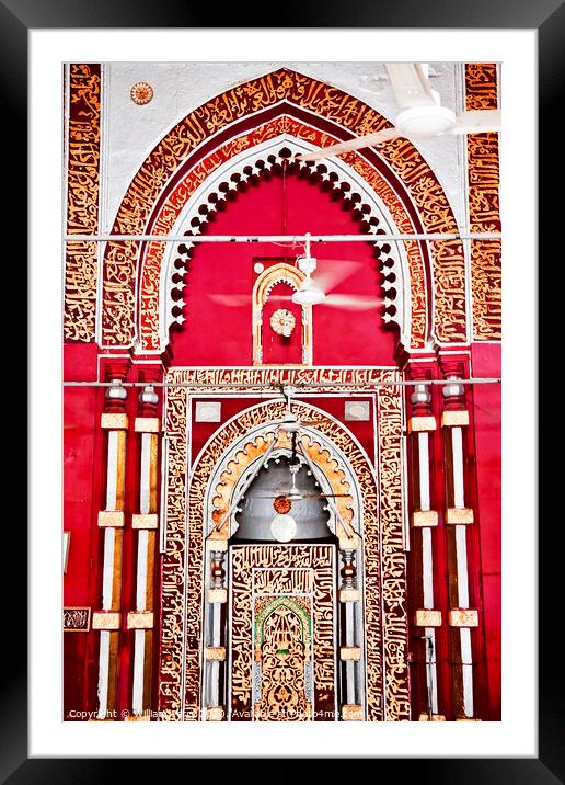 Golden Arch Jama't Khana Mosque Nizamuddin Complex Interior New  Framed Mounted Print by William Perry