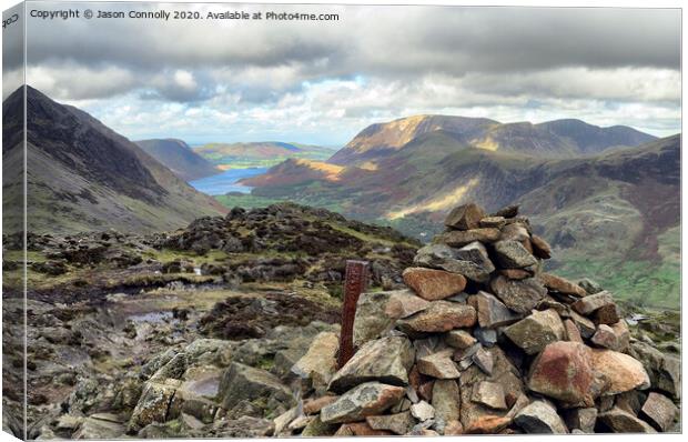 Views towards Crummock Water. Canvas Print by Jason Connolly