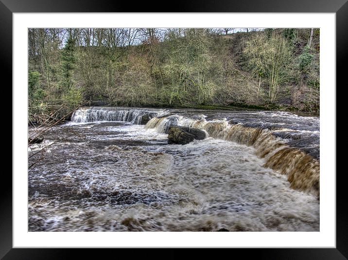 Aysgarth Falls Framed Mounted Print by Trevor Kersley RIP