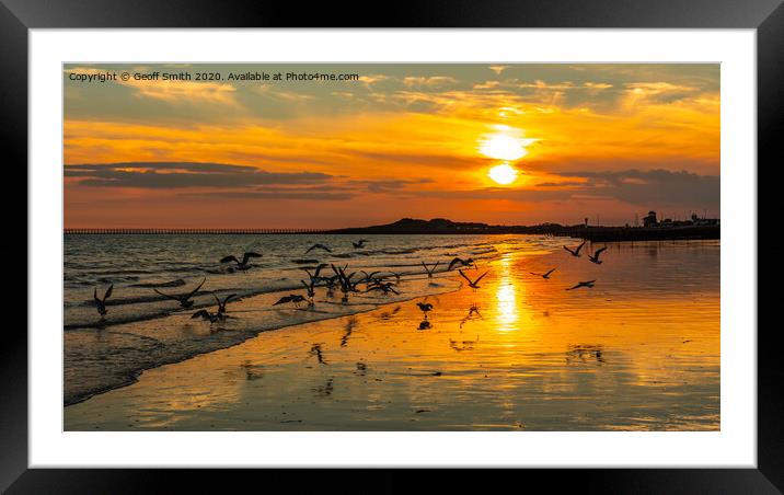 Flying into Sunset Framed Mounted Print by Geoff Smith