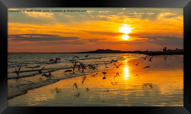 Flying into Sunset Framed Print by Geoff Smith