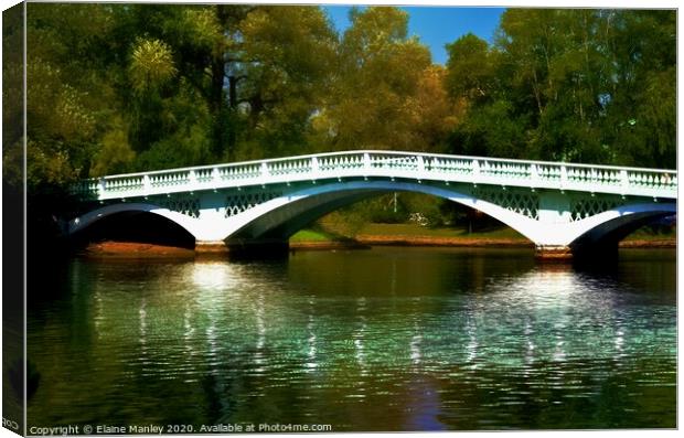 The Bridge Canvas Print by Elaine Manley